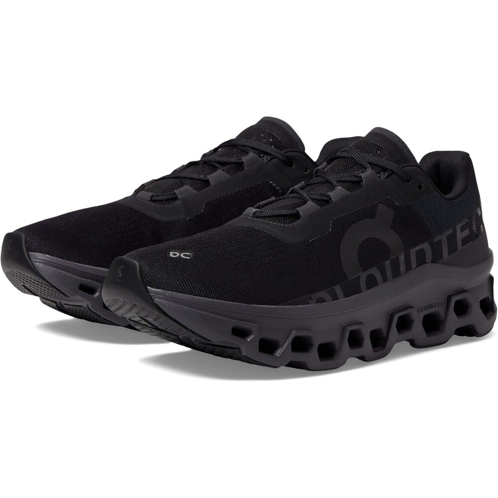 ON CLOUD CLOUDMONSTER WOMEN'S ATHLETIC RUNNING‎ SHOES BLACK MAGNET NIB